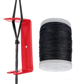 - QI HUO JU - Bowstring Separator and Bowstring Serving Thread Peep Sight Installer Archery Bow String Separator Quick Splitter for Compound Bow (Black)