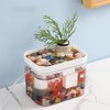 Niwugady Aquarium with Lid, Transparent Aquarium with USB Air Pump,