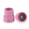 2pcs #12 TIG Welding Cup Pink Ceramic Cup 3/32'' Diffuser