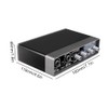 Portable Audio Interface USB Sound Card Mic Preamplifier Computers Recording