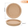 uxcell 4pcs Cork Coaster with Lip for Drinks Absorbent, 4