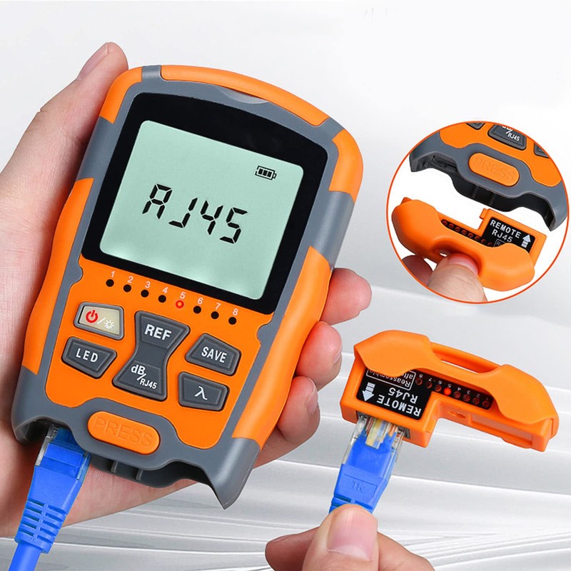 Portable Optical Multimeter, Mini Optical Fiber Power Meter with LED