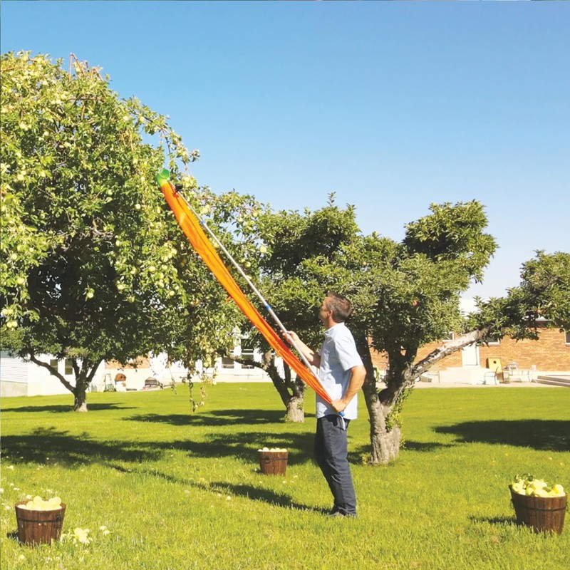 Easy Pickins EP-FH-1 Fruit Picker Basket with Funnel, Green