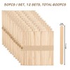 GoMaihe Pack of 600 Wooden Ice Cream Sticks, Wooden Spatulas,