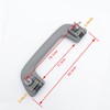 Krobelus Auto Roof Pull Handle Grab Rail Grey with Hook