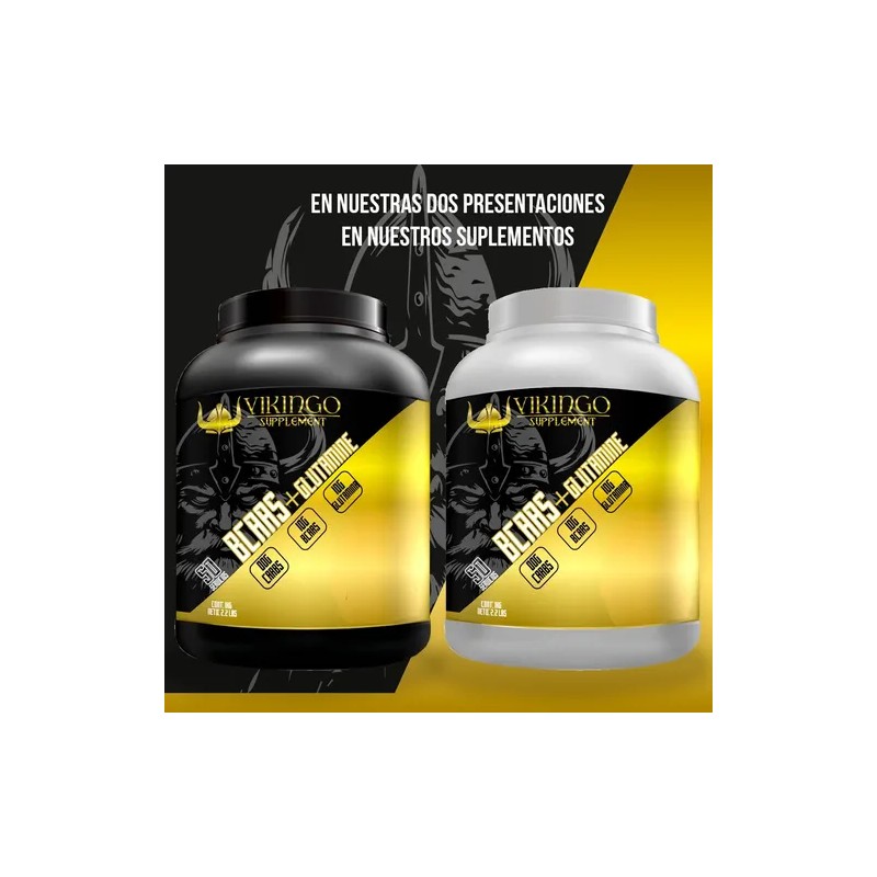 Aminoácidos Bcaas + Glutamina Vikingo 1kg Varios Sabores