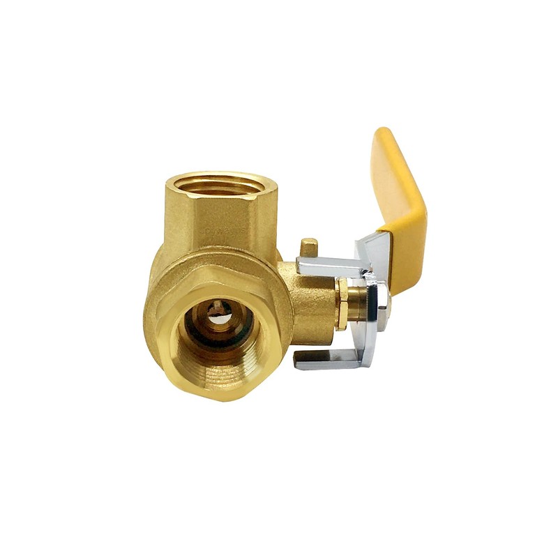 Joywayus 3 Way (T-Port) 1/2'' NPT Female Valve Brass Ball