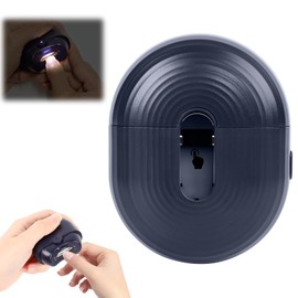 Electric Nail Clipper, Electric Nail Trimmer with Nail Clip Storage and LCD Light, USB Rechargeable & 2 Speed Gears Automatic Safety Fingernail Trimmer for Kids Adults (Blue)