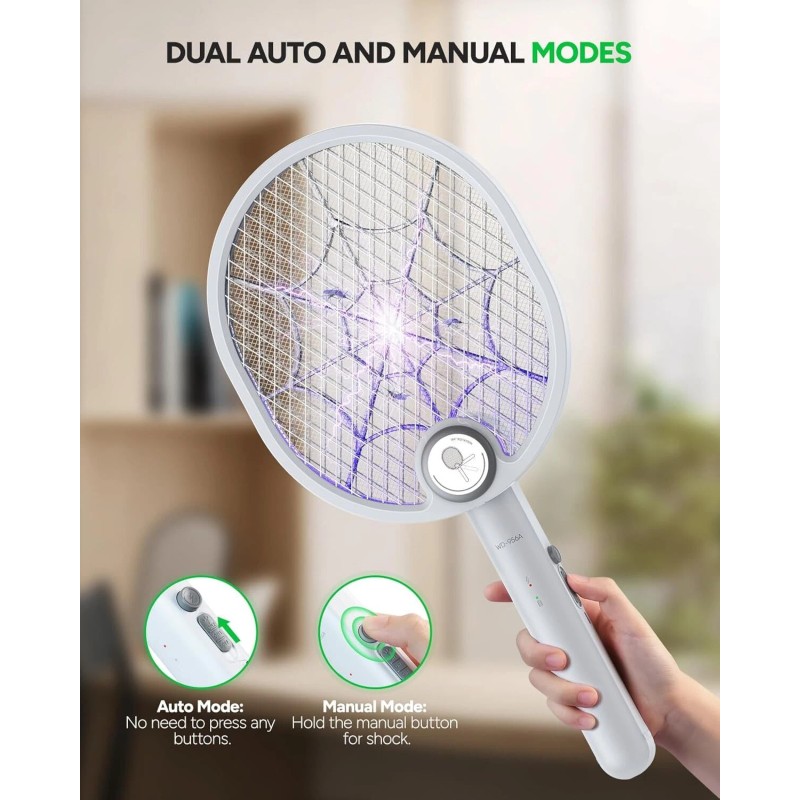 Tbi Buzzzer Buzbug Electric Fly Swatter - 3800V Mosquito Bat,