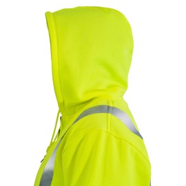 JORESTECH High Visibility Hoodie Full Zipper 100% Polyester ANSI Yellow