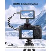 YANBORONSN 4K HDMI Coiled Cable, 90 Degree Right Angle Short