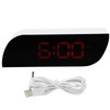 LED Digital Clock 12/24 Hour Conversion Adjustable Brightness Bedside Alarm