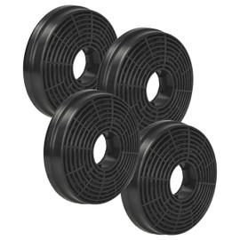 vhbw 4 x Activated Carbon Filters Compatible with PKM 9091H, KH 60-6, 6091H, RH 6091, 8888H, UBH6002T, 9038B Cooker Hood - 10.5 cm