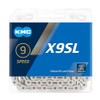KMC X9SL 9 Speed Chain, Silver, 114 Link