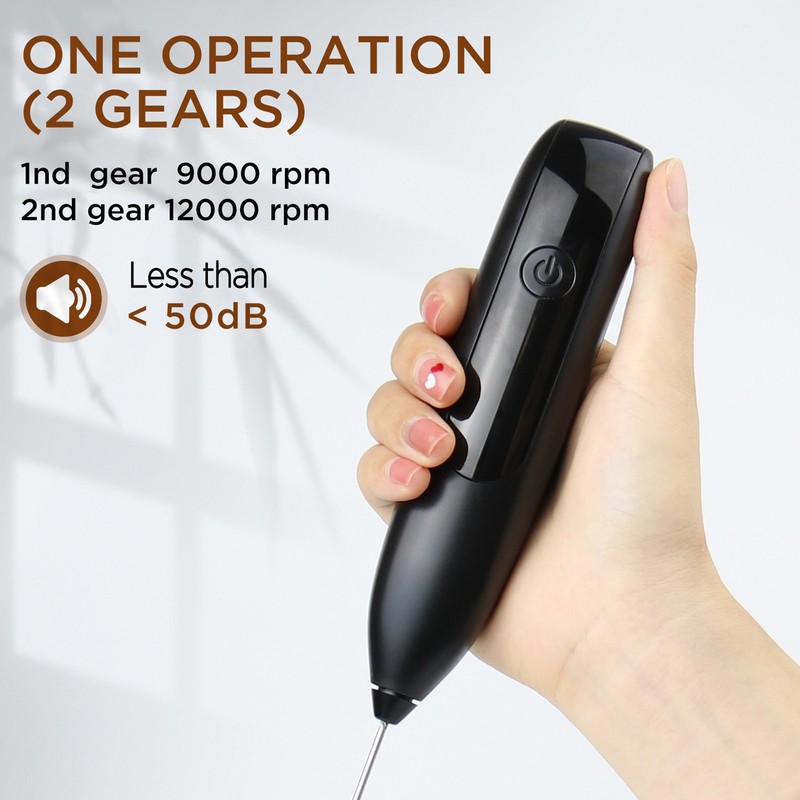 Fully Automatic Electric Milk Frother Wireless Handheld Milk Frother with