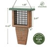 Kingsyard Recycled Plastic Suet Feeder, Tail Prop Suet Feeder for