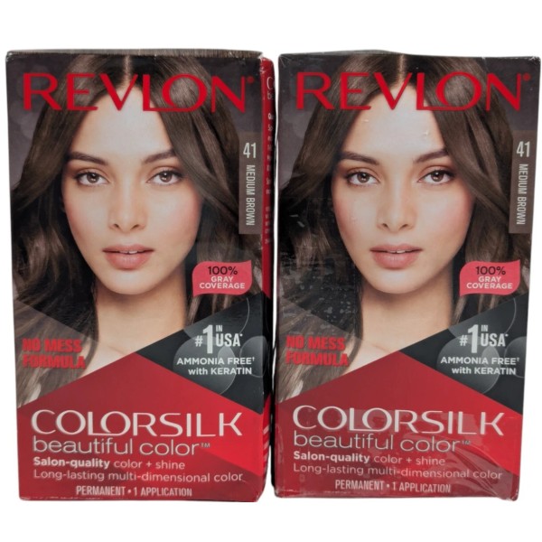 Revlon - Colorsilk - 41 Medium Brown - Pack of