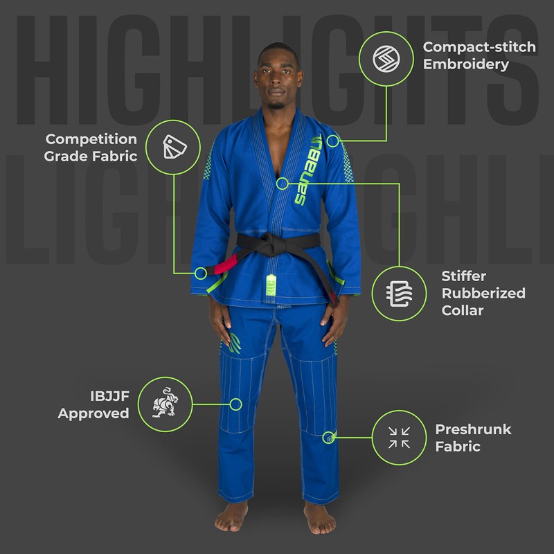 Sanabul Highlights Pro Brazilian Jiu Jitsu Gi Premium BJJ Gi