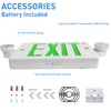 OSTEK Green Exit Sign with Emergency Exit Lights, 2 Adjustable