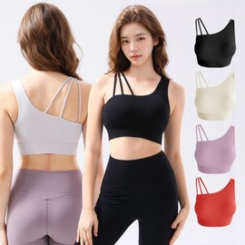 HL] Bra Pila Polewear Triple Strap Top Yoga Gym Sports Top 01.Black/M