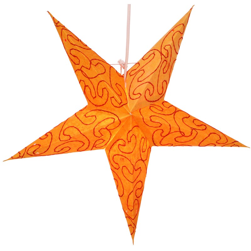 GURU SHOP Foldable Advent Luminous Paper Star, Christmas Star 40