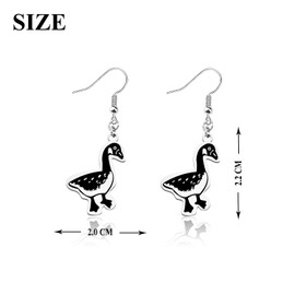 OKEYCH Canada Goose Lover Gift Canada Goose Earrings Goose Canada Pride Jewelry Candian Geese Merch (Canada Goose EC)