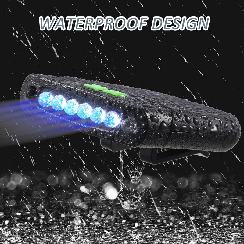 Mudder 2 Pieces LED Clip on Cap Lights USB Rechargeable