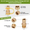 1/2" Propane Quick Connect Fittings,Natural Propane Hose Quick Disconnect Kit,100%