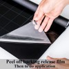 Static Cling Total Blackout Window Film 100% UV Blocking Window