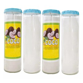 CEB 4 Veladoras Esotéricas Coco