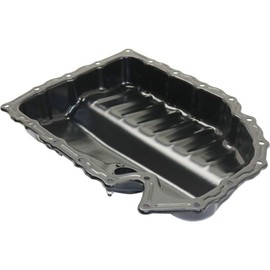 for Volkswagen Tiguan Limited Oil Pan 2018 | w/Drain Plug & Oil Level Sensor Plug | 4.8 qts. | Steel | Front Sump Location
