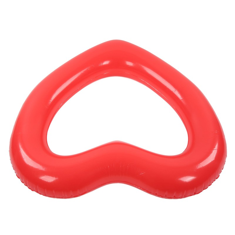 Heart Shaped Swimming Circle 120cm Thick Tear Resistant PVC Material