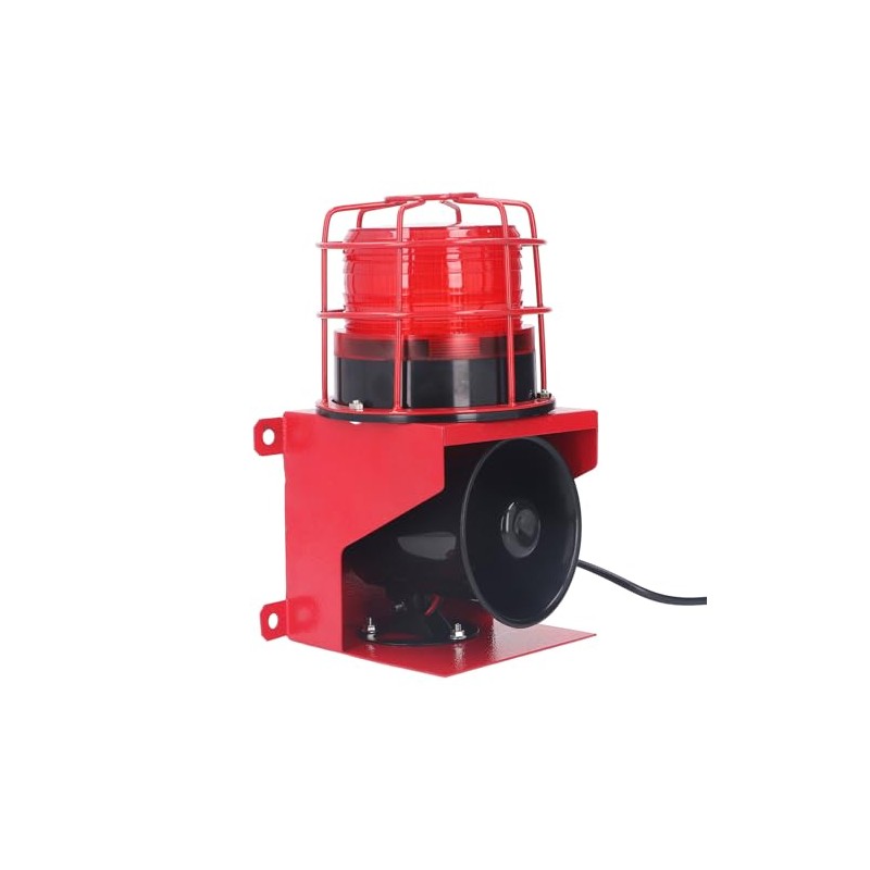 115db Sound Industrial Audible Visual Alarm with IP65 LED Strobe,