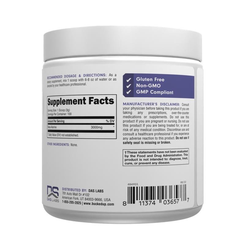 Bucked Up Beta-Alanine [100 Servings] Healthcare Supplement