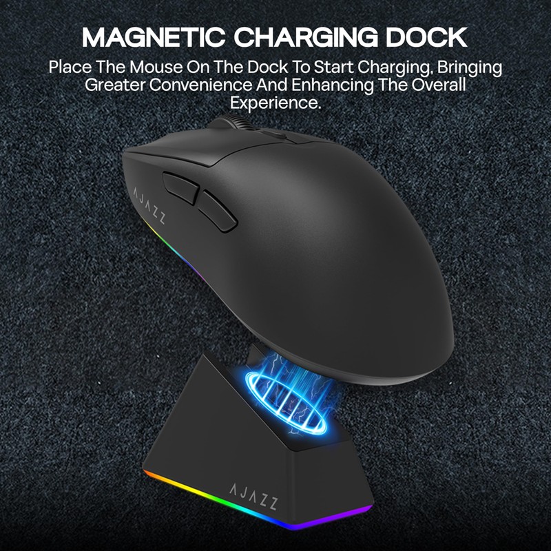 MechLands AJAZZ AJ139 V2 MC Gaming Mouse with Charging Base,