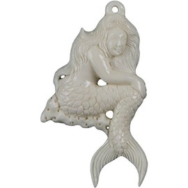 Curious Designs Mermaid - Bone Pendant, Hand Carved, 2.25 Inches