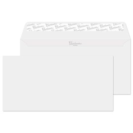 Blake Business DL 110 x 220 mm 120 gsm Peel & Seal Wallet Envelopes (36254) Diamond White Smooth- Pack of 25