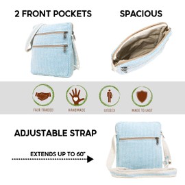 Crossbody Bag for Women Trendy Crossbody Purse Shoulder Bag Hobo Handbag Sling Tote (Blue)