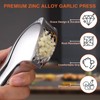 Premium Garlic Crusher, Heavy Duty Kitchen Garlic Press, Efficiently Squeezes