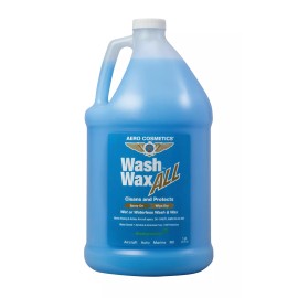 Aero Cosmetics Wash Wax ALL Wet or Waterless Car Wash Wax 128 Fl. oz Aircraft Quality