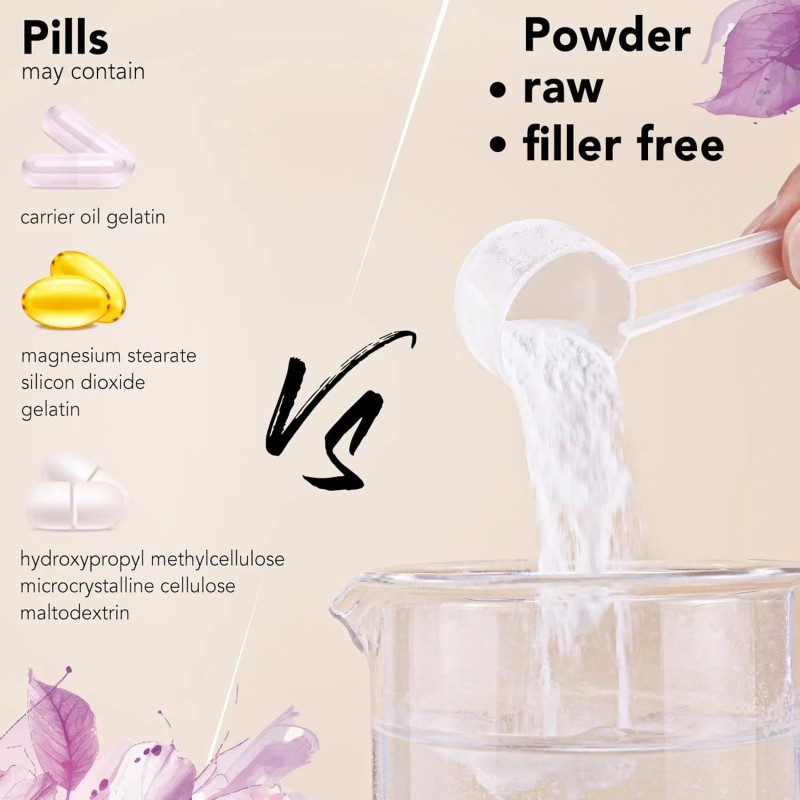 Pure Multi Collagen Peptides Powder Anti-Aging Joint Support High-Protein Low-Sugar