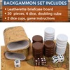 WE Games Map Design Backgammon Set - 18 Inch with