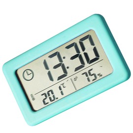Zeizafa Thin Digital Clock with Temperature and Humiditys for Home Decoration