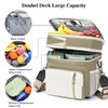 LOKASS Lunch Box for Women/Men-16L-Insulated Lunch Bag, Expandable Double-layer Leakproof