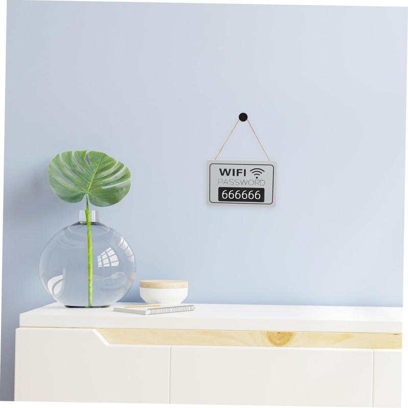 STOBOK Elegant Wooden Door Sign Password for Home Office Guest