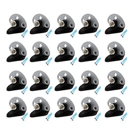 24 Pcs Pinlock insulators with 3 Point Gate Connector, Electric Fence Gate End
