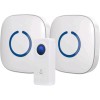 SadoTech Wireless Doorbell Kit White. 1 Transmitter Two Receivers. Brand