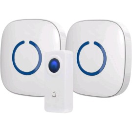 SadoTech Wireless Doorbell Kit White. 1 Transmitter Two Receivers. Brand New.