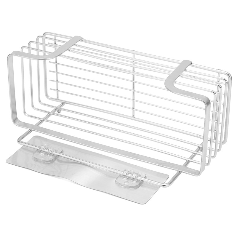 Hair Dryer Holder Stainless Steel Wall Mounted Bathroom Storage Rack