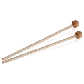 Classic Cantabile MG2218W Pair of Glockenspiel Mallets - Round Beech Head - Maple Handle - Total Length: 22 cm - Head Diameter: 18 mm - Suitable for Many Orff and Percussion Instruments